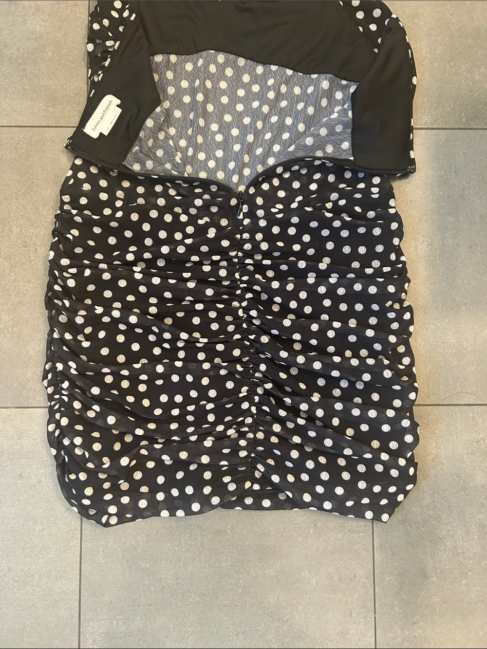 Lovers and Friends Judith Mini Dress in Black Polka Dot - Picture 8 of 10